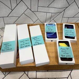 Lot of Apple EMPTY BOXES, 3 Phone, 3 watches NO PHONE OR WATCH BOX ONLY